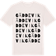 Vintage White t-shirt med Gäddevik ordlek t-shirt