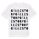 White t-shirt med Gällestorp ordlek t-shirt