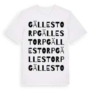 Gällestorp ordlek t-shirt – ekologisk bomull t-shirt från Pinshirt