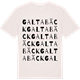Vintage White t-shirt med Galtabäck ordlek t-shirt