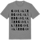 Mid Heather Gray t-shirt med Gamla kärr ordlek t-shirt