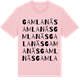 Pink Cotton t-shirt med Gamla Näs ordlek t-shirt