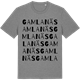 Mid Heather Gray t-shirt med Gamlanäs ordlek t-shirt