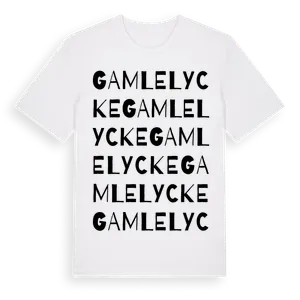 Gamlelycke ordlek t-shirt – ekologisk bomull t-shirt från Pinshirt