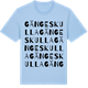 Blue Soul t-shirt med Gängeskulla ordlek t-shirt