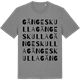 Mid Heather Gray t-shirt med Gängeskulla ordlek t-shirt