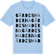 Blue Soul t-shirt med Gärdesmaderna ordlek t-shirt