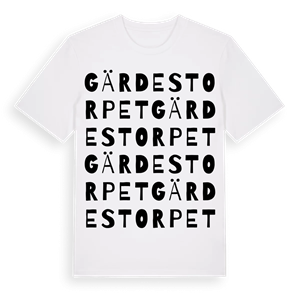 Gärdestorpet ordlek t-shirt – ekologisk bomull t-shirt från Pinshirt