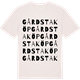 Vintage White t-shirt med Gårdstaköp ordlek t-shirt