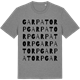 Mid Heather Gray t-shirt med Garpatorp ordlek t-shirt