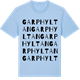 Blue Soul t-shirt med Garphyltan ordlek t-shirt