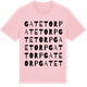 Pink Cotton t-shirt med Gatetorp ordlek t-shirt