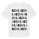 White t-shirt med Gemla ordlek t-shirt