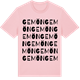 Pink Cotton t-shirt med Gemön ordlek t-shirt