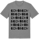 Mid Heather Gray t-shirt med Gemön ordlek t-shirt