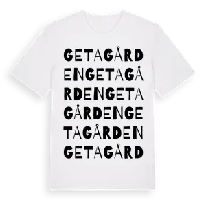 Getagården ordlek t-shirt – ekologisk bomull t-shirt från Pinshirt