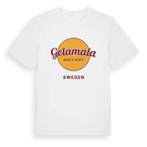 Getamåla cirkel t-shirt – ekologisk bomull t-shirt från Pinshirt