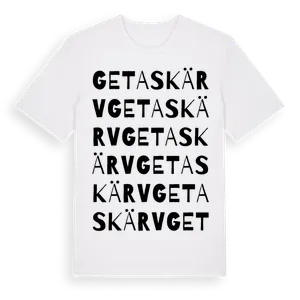 Getaskärv ordlek t-shirt – ekologisk bomull t-shirt från Pinshirt