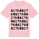 Pink Cotton t-shirt med Getnö ordlek t-shirt
