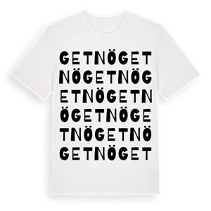 Getnö ordlek t-shirt – ekologisk bomull t-shirt från Pinshirt