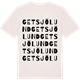 Vintage White t-shirt med Getsjölund ordlek t-shirt