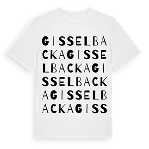 Gisselbacka ordlek t-shirt – ekologisk bomull t-shirt från Pinshirt