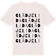 Vintage White t-shirt med Glädjelida ordlek t-shirt