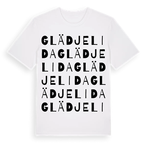 Glädjelida ordlek t-shirt – ekologisk bomull t-shirt från Pinshirt