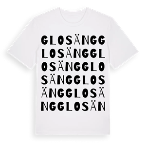 Glosäng ordlek t-shirt – ekologisk bomull t-shirt från Pinshirt