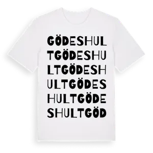 Gödeshult ordlek t-shirt – ekologisk bomull t-shirt från Pinshirt