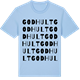 Blue Soul t-shirt med Godhult ordlek t-shirt