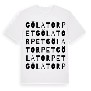 Gölatorpet ordlek t-shirt – ekologisk bomull t-shirt från Pinshirt