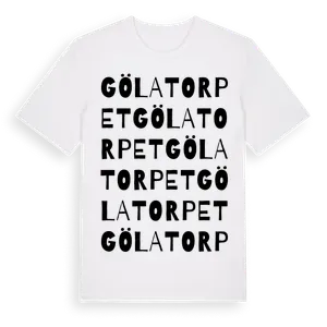 Gölatorpet ordlek t-shirt – ekologisk bomull t-shirt från Pinshirt