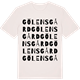 Vintage White t-shirt med Gölensgård ordlek t-shirt