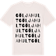 Vintage White t-shirt med Göljahult ordlek t-shirt