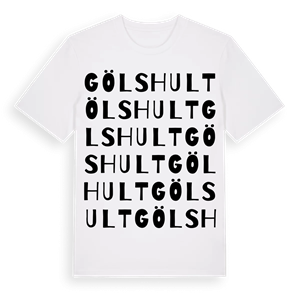 Gölshult ordlek t-shirt – ekologisk bomull t-shirt från Pinshirt