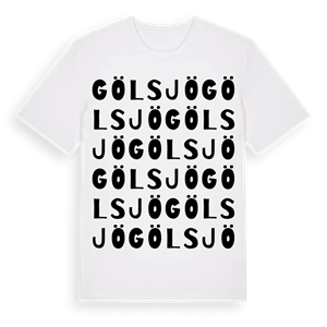 Gölsjö ordlek t-shirt – ekologisk bomull t-shirt från Pinshirt