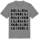 Mid Heather Gray t-shirt med Gölsjöskruv ordlek t-shirt