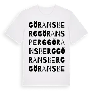 Göransberg ordlek t-shirt – ekologisk bomull t-shirt från Pinshirt