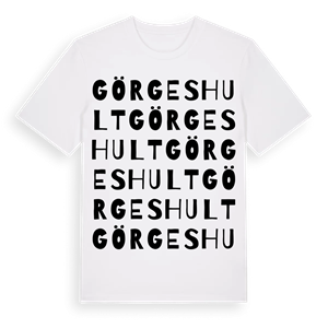 Görgeshult ordlek t-shirt – ekologisk bomull t-shirt från Pinshirt