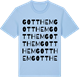 Blue Soul t-shirt med Gotthem ordlek t-shirt