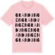 Pink Cotton t-shirt med Grandungen ordlek t-shirt