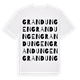 White t-shirt med Grandungen ordlek t-shirt