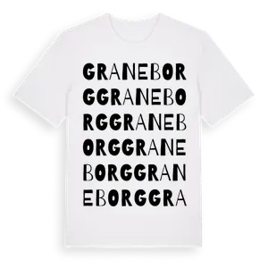 Graneborg ordlek t-shirt – ekologisk bomull t-shirt från Pinshirt