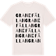 Vintage White t-shirt med Granefällan ordlek t-shirt