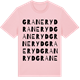 Pink Cotton t-shirt med Graneryd ordlek t-shirt