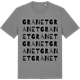 Mid Heather Gray t-shirt med Granet ordlek t-shirt
