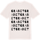 Vintage White t-shirt med Granet ordlek t-shirt