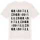 Vintage White t-shirt med Granhällen ordlek t-shirt