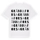 White t-shirt med Grännaforsa ordlek t-shirt